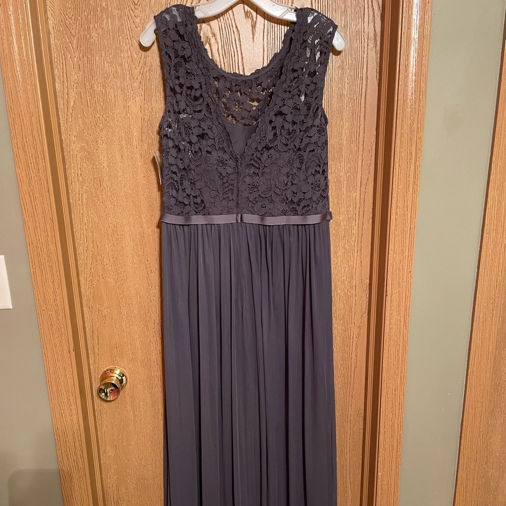David’s Bridal Long Bridesmaid Dress.
